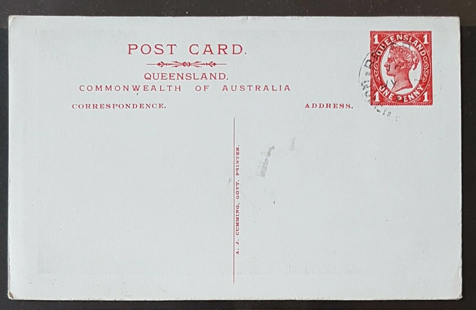 Queensland Post Card, 1d views of Townsville HG 19a CTO - Image 2