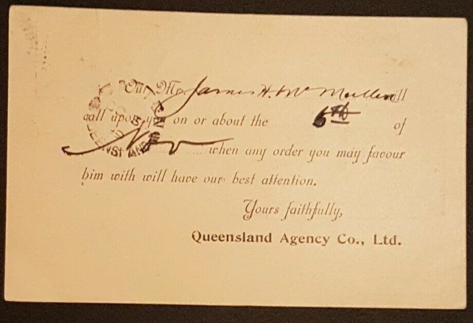Queensland Post Card PTPO 1d on buff, Pineapple Plantation HG10 U - Image 2