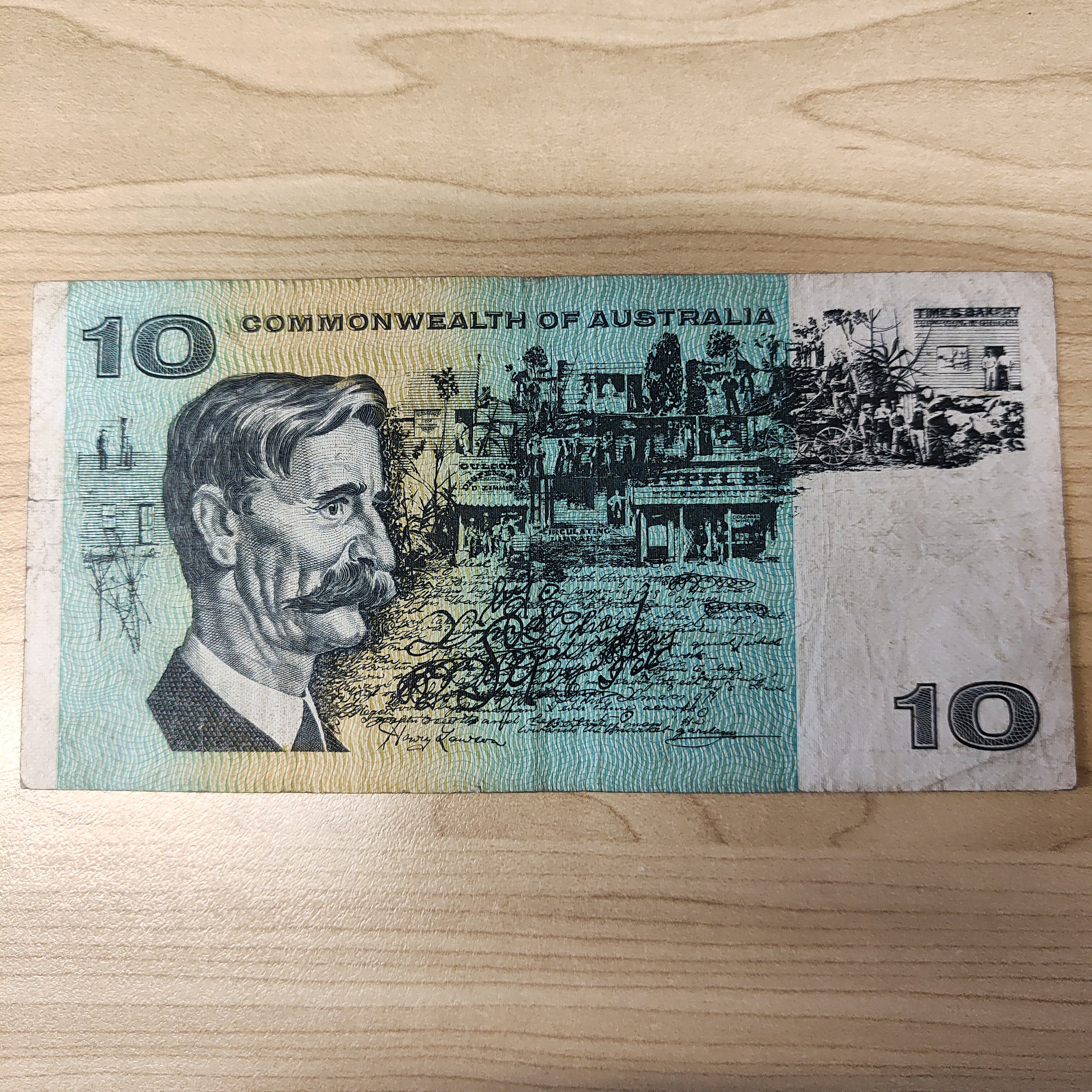 R303s $10 Commonwealth Of Australia Phillips/Randall Star Banknote Fine - Image 2