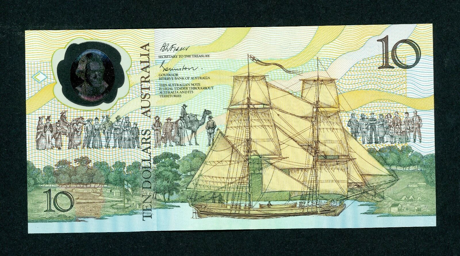 R310a Mc173a Ten Dollar $10 Johnston/Fraser Polymer "AB" 1st Release Unc - Image 2