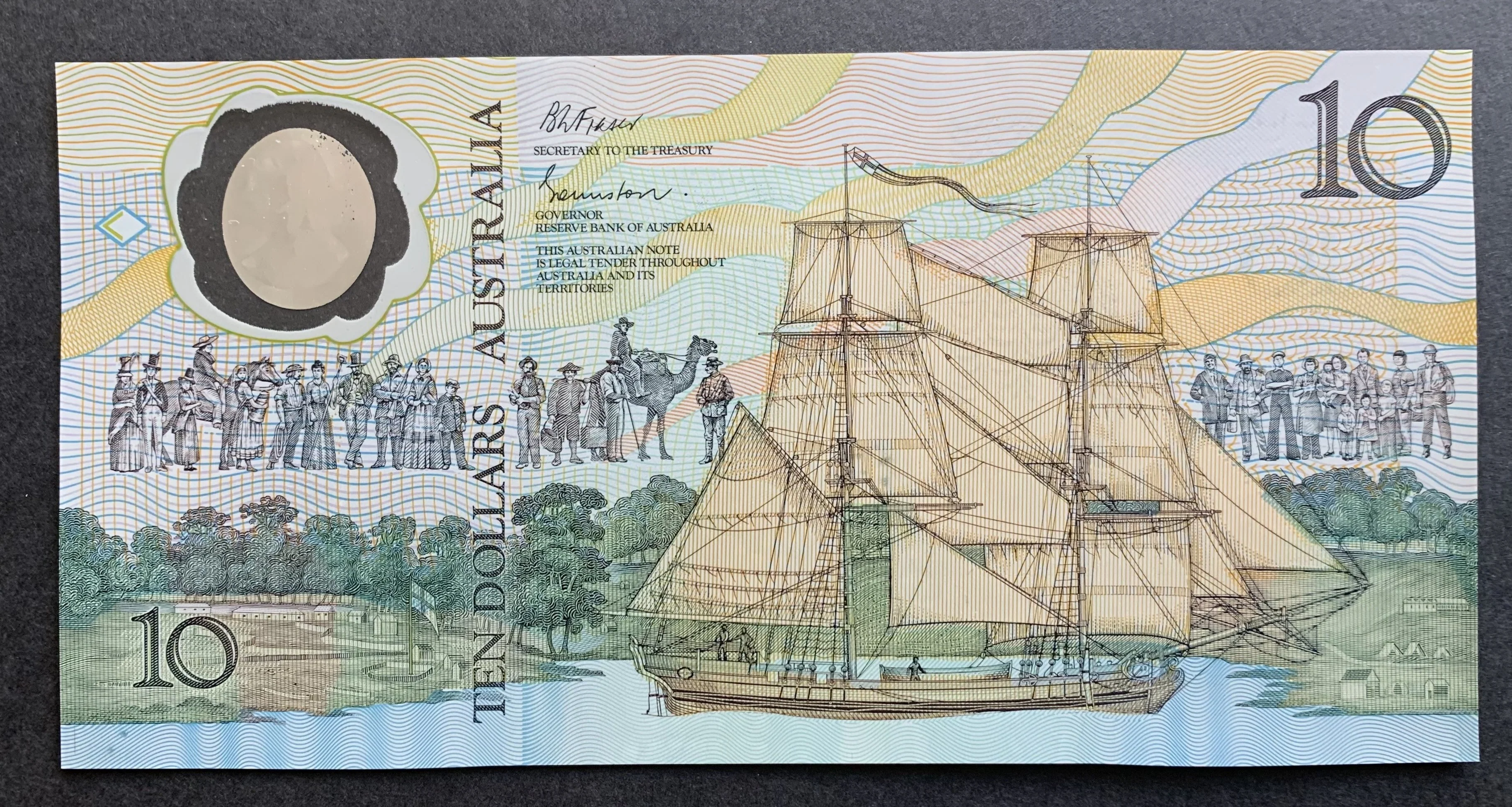 R310aF Mc173a Ten Dollar $10 Johnston/Fraser Polymer "AB10" 1st Release Unc - Image 2