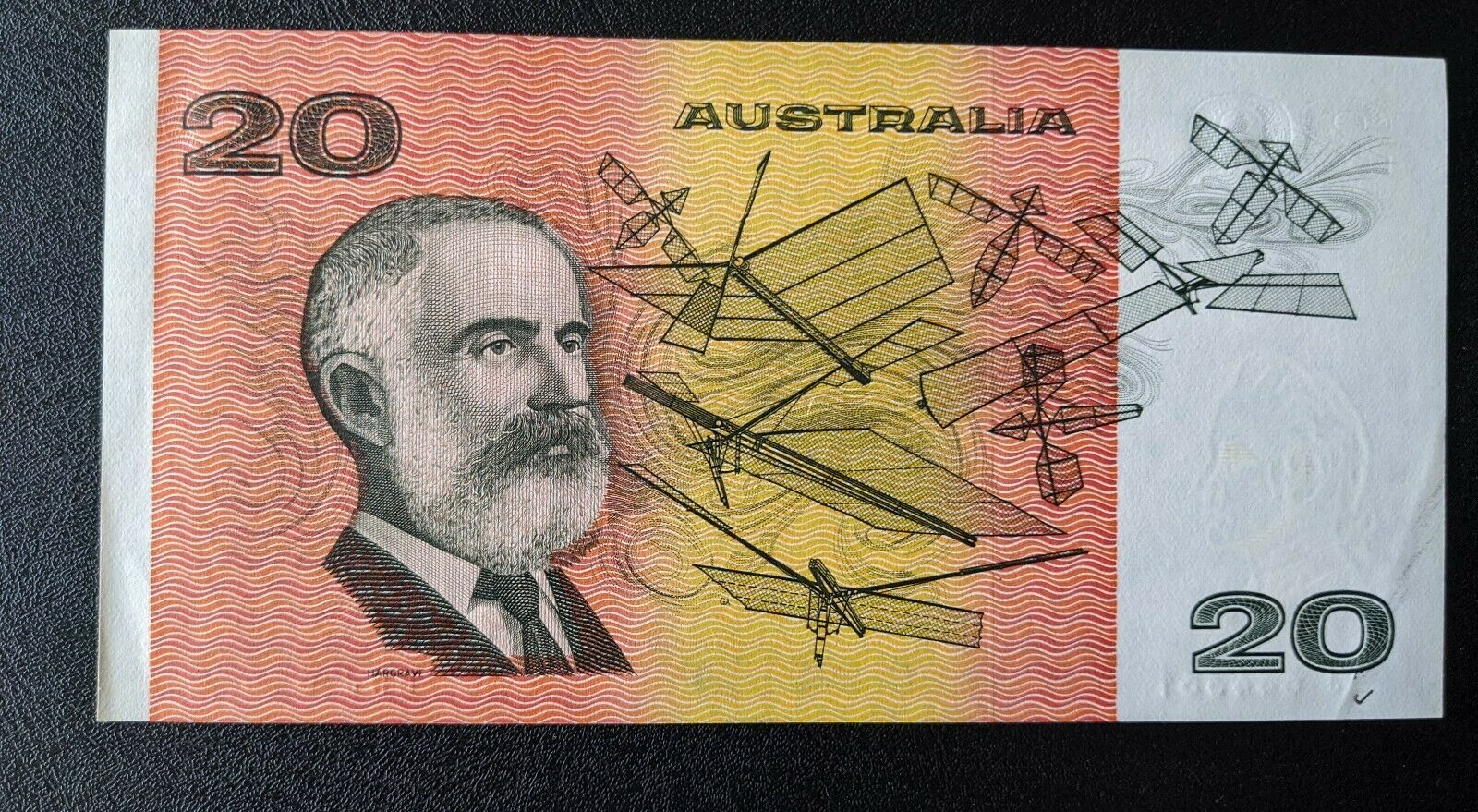 R409a Australia $20 Run Of 3. Middle Banknote Missing Serial Numbers On Left. - Image 5