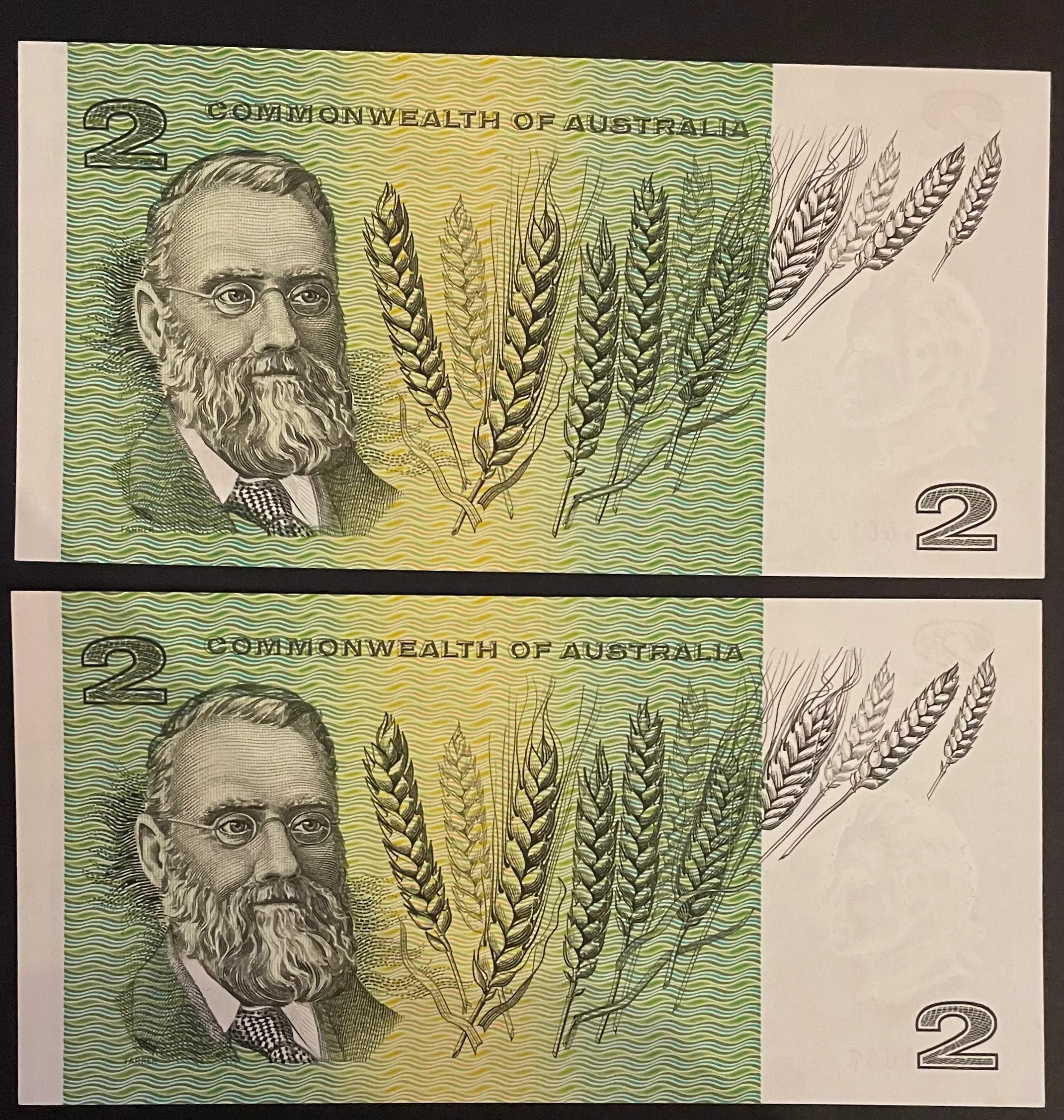Australia $2 Commonwealth of Australia Coombs/Randall Uncirculated Pair R82 - Image 2
