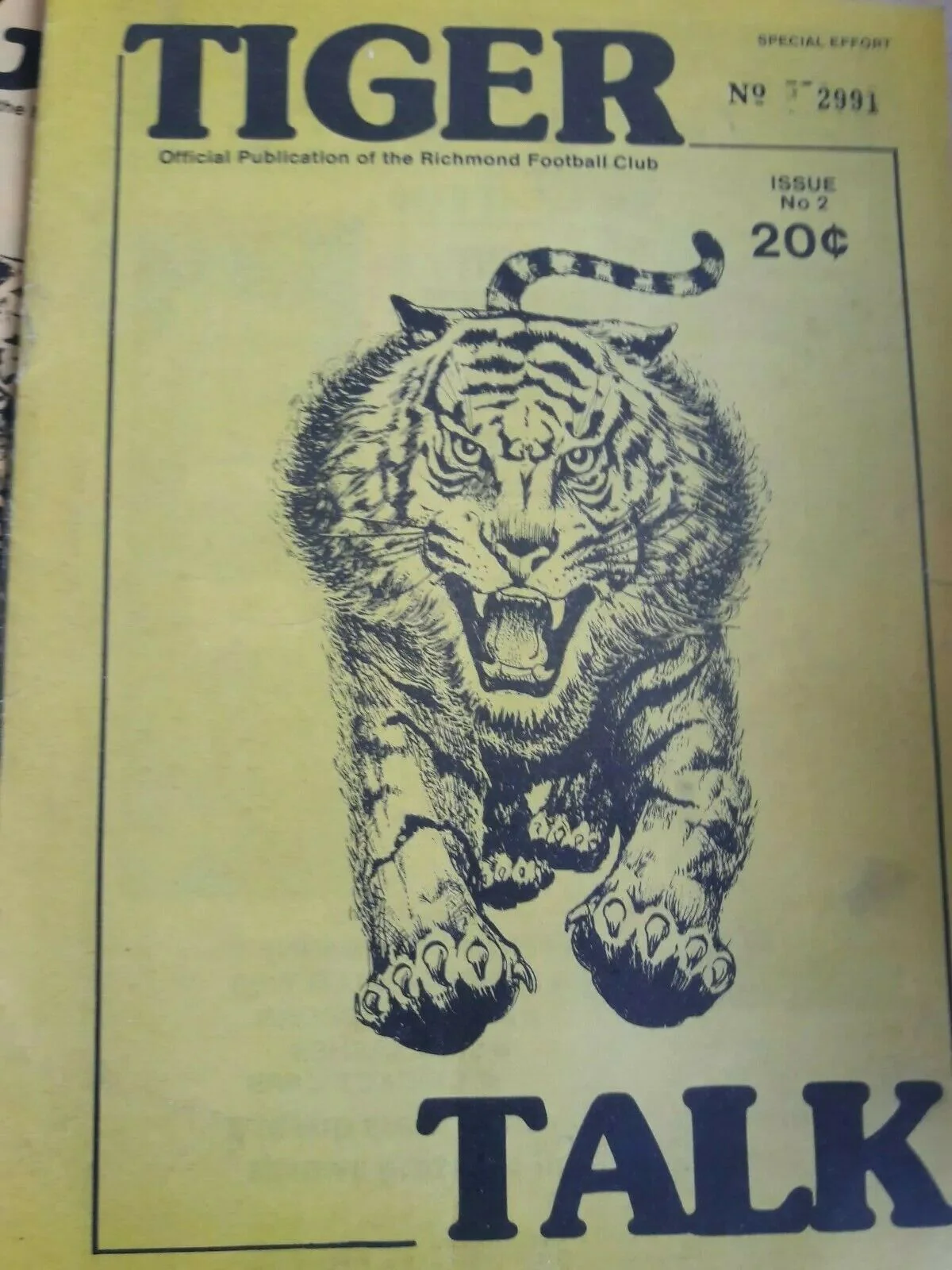 Richmond Tigers VFL Collection Including Lovely Playing Card And Publications - Image 2