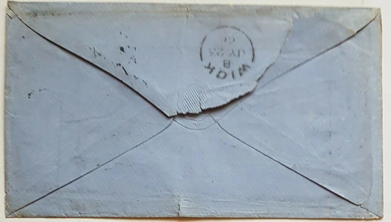 SA, Australian States, GB, 6d roulette cover from Adelaide. Wick TPO cancel 1868 - Image 2