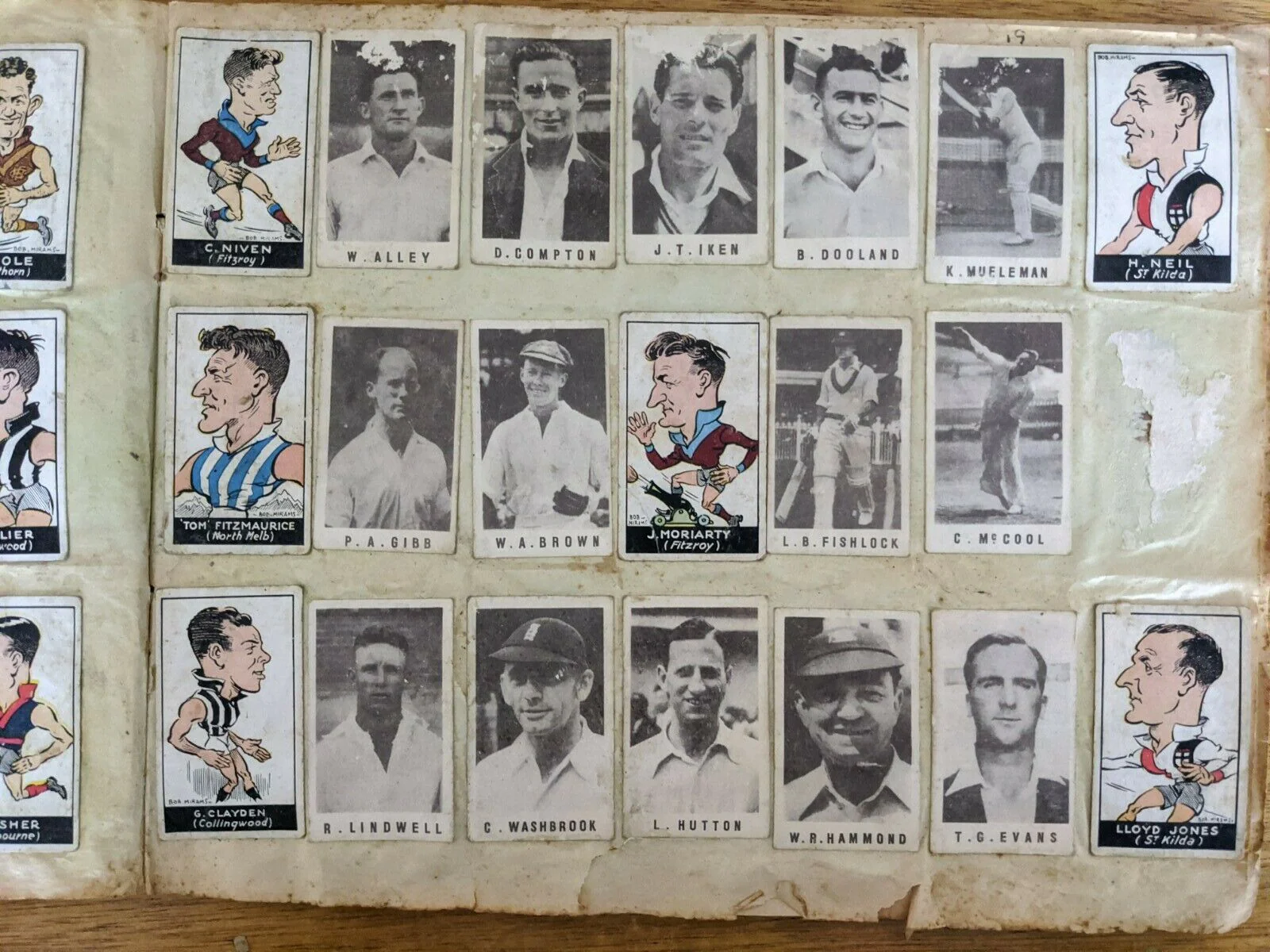 Scrapbook Over 50 Pages. Cigarette Cards, 1949 Argus VFL Photos, VFA, Signatures - Image 4