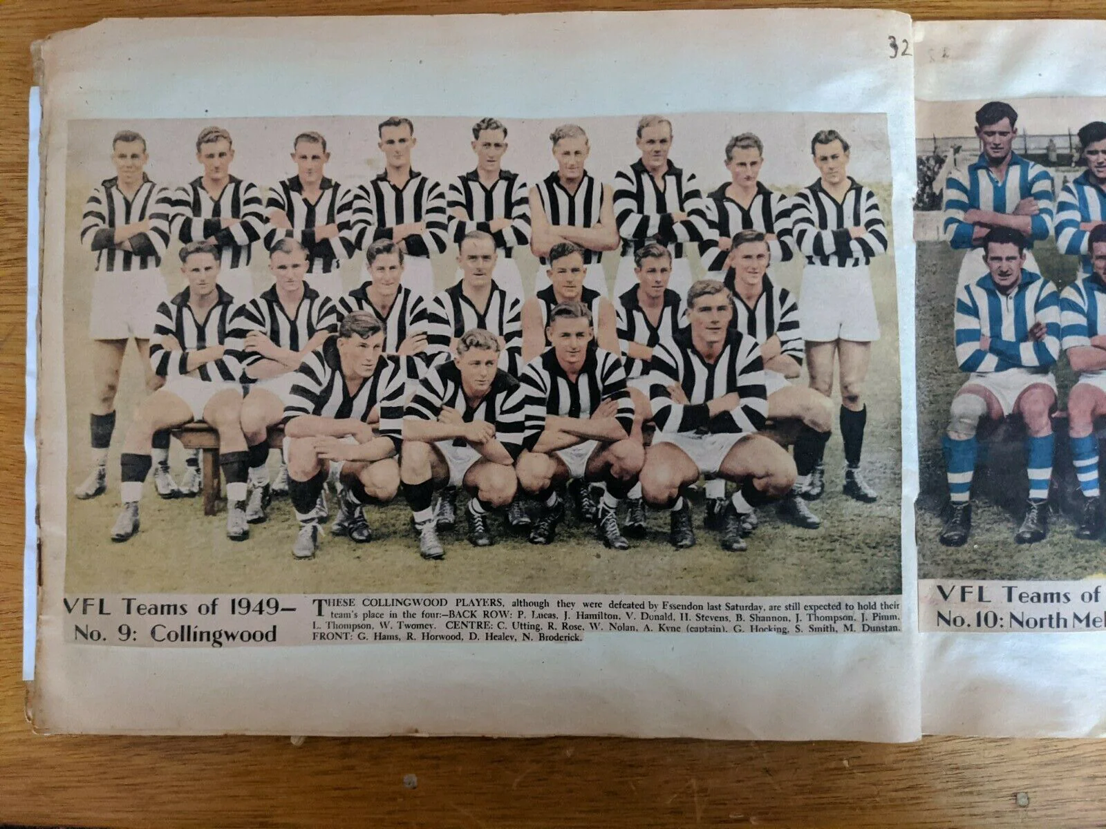 Scrapbook Over 50 Pages. Cigarette Cards, 1949 Argus VFL Photos, VFA, Signatures - Image 9
