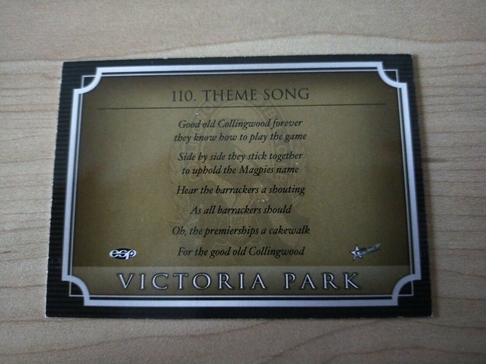 Select ESP Official AFL Collingwood Team Of The Century Victoria Park (110) - Image 2