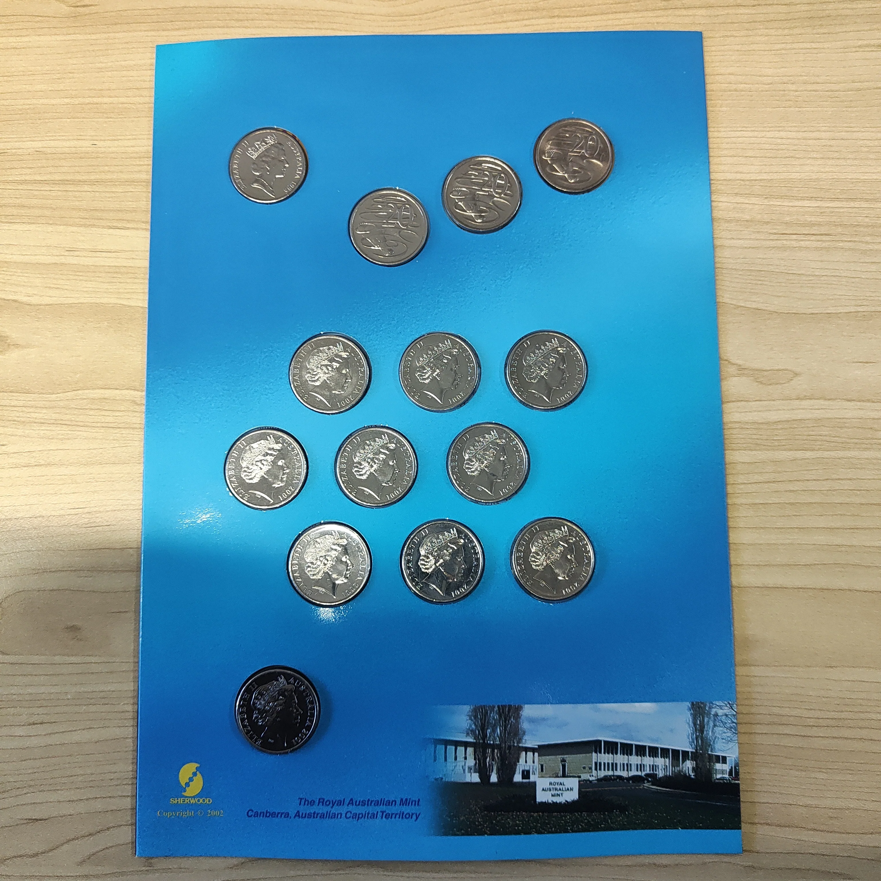 Sherwood 1966-2001 Complete Twenty Cent Coin Collection In Folder - Image 3