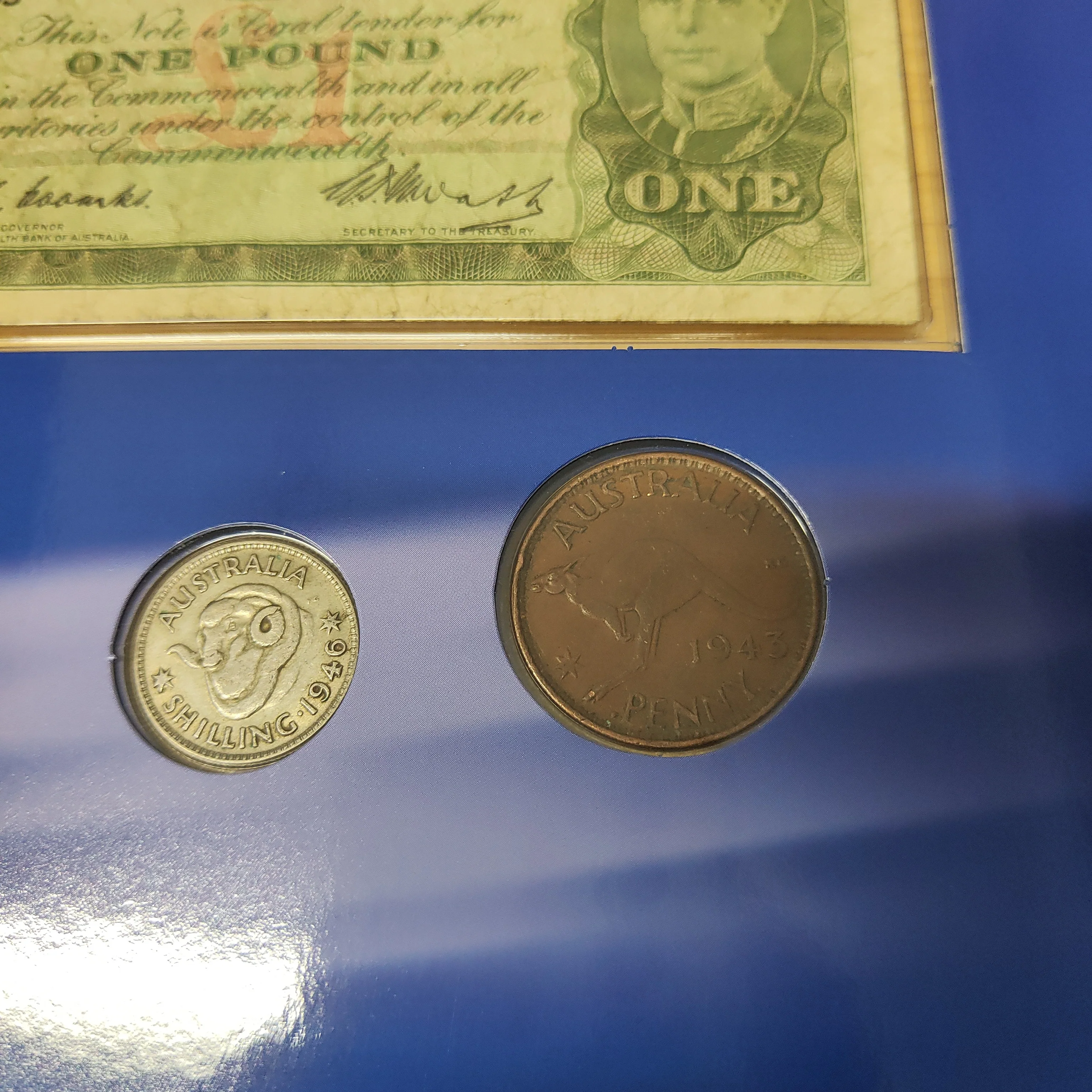 Sherwood 2011 George VI Pre-Decimal Currency Australian Pounds, Shillings & Pence Coin and Note Folder - Image 4
