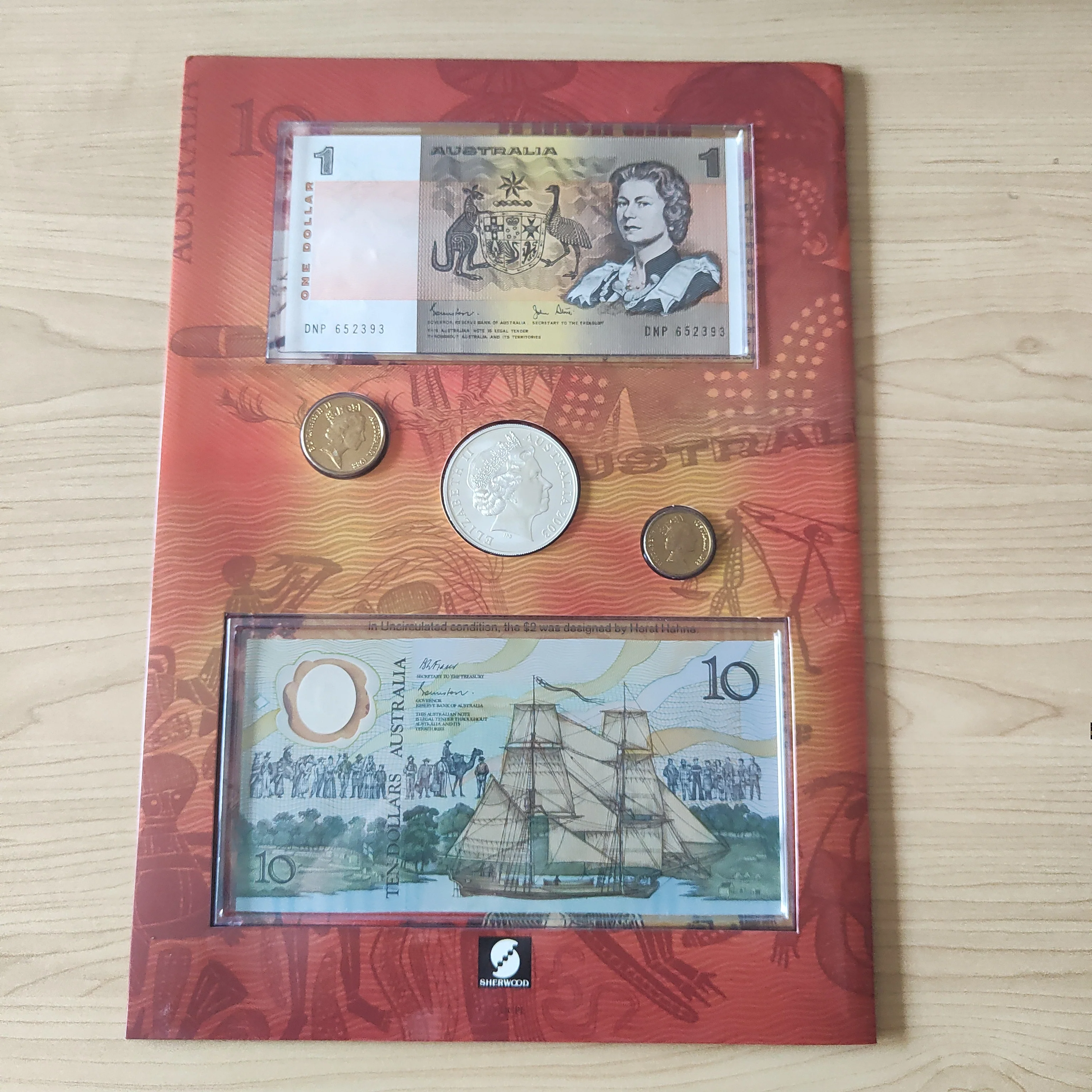Sherwood Indigenous Australia Coin and Note Portfolio with 1oz Silver Coin - Image 3