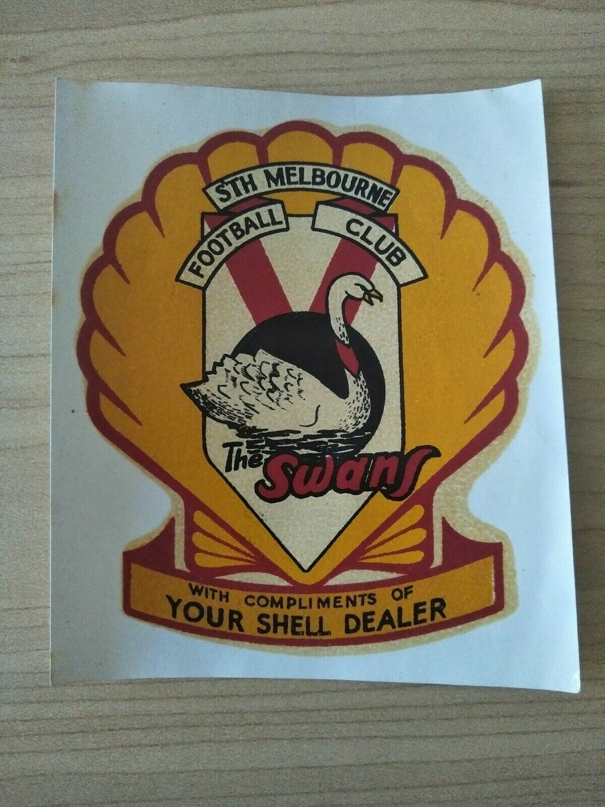 South Melbourne Football Club Shell Petrol Windscreen Transfer Sticker