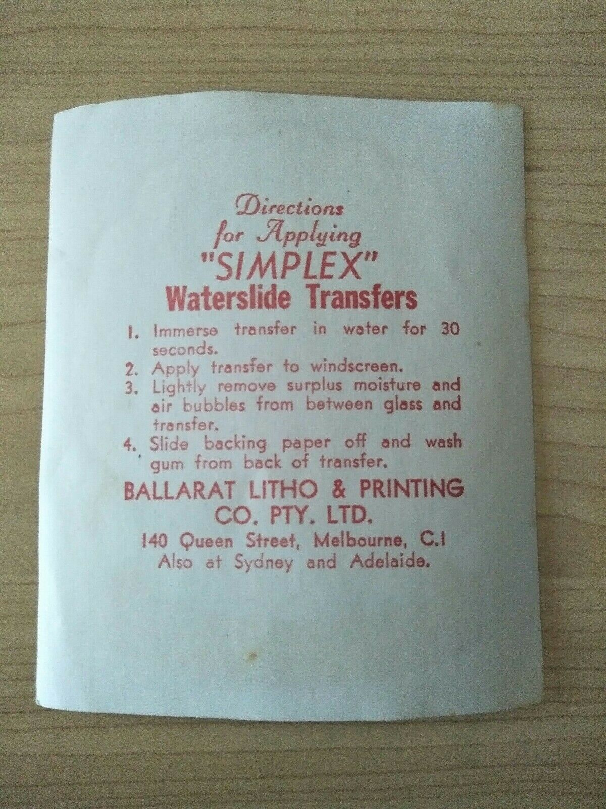 South Melbourne Football Club Shell Petrol Windscreen Transfer Sticker - Image 2