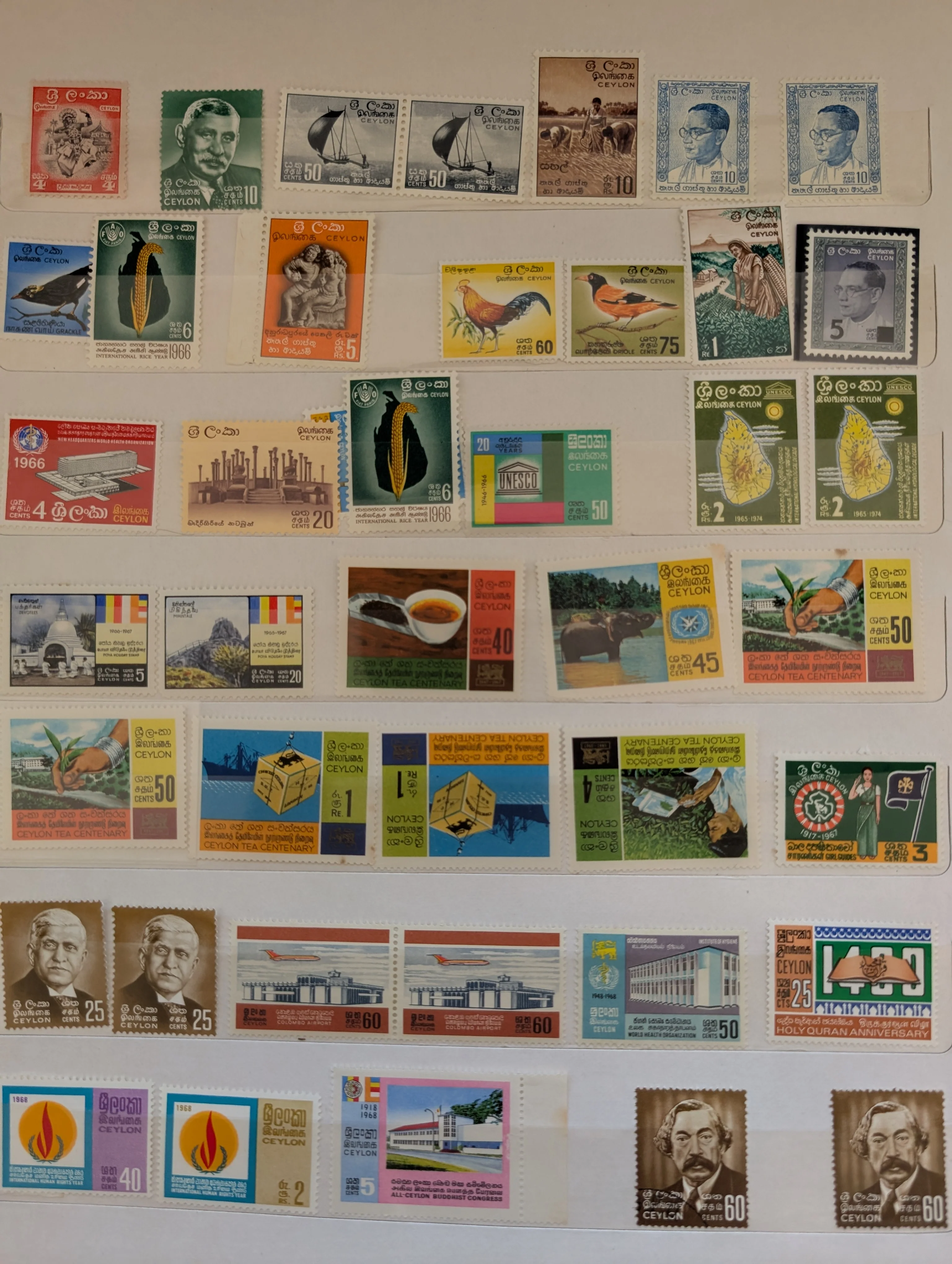 Sri Lanka 1966-90 Stamp Collection Mint