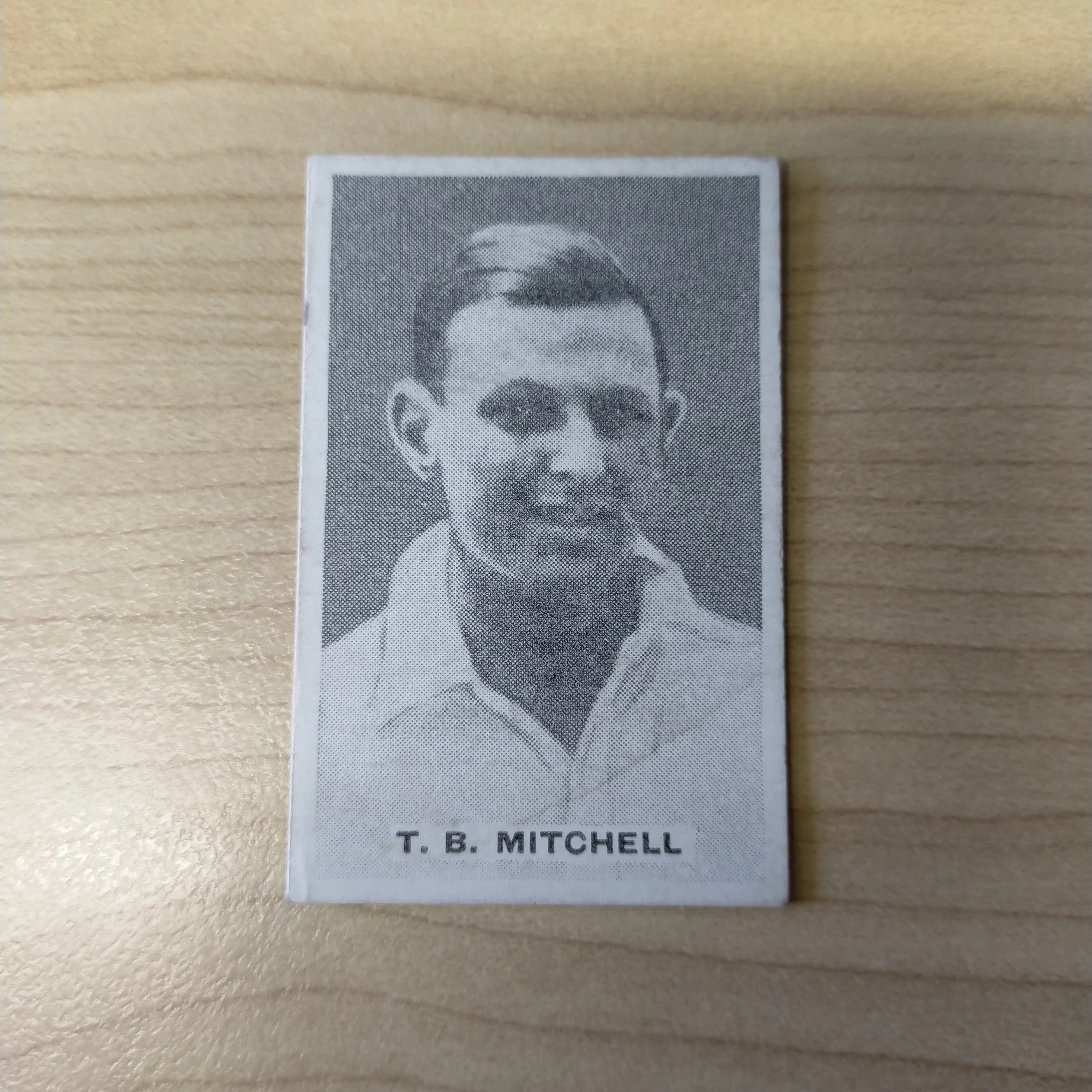 Sweetacres Champion Chewing Gum T B Mitchell Test Match Records Cricket Cigarette Card No.25