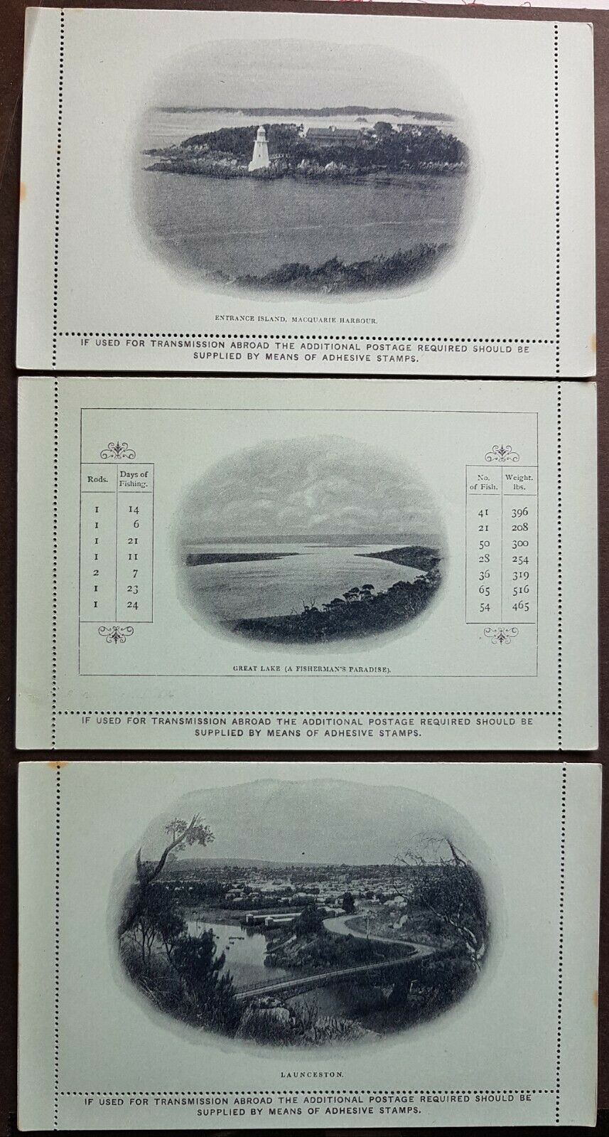 Tasmania Australian States 2d scenic letter cards set of 6 M, lovely Thematics - Image 2