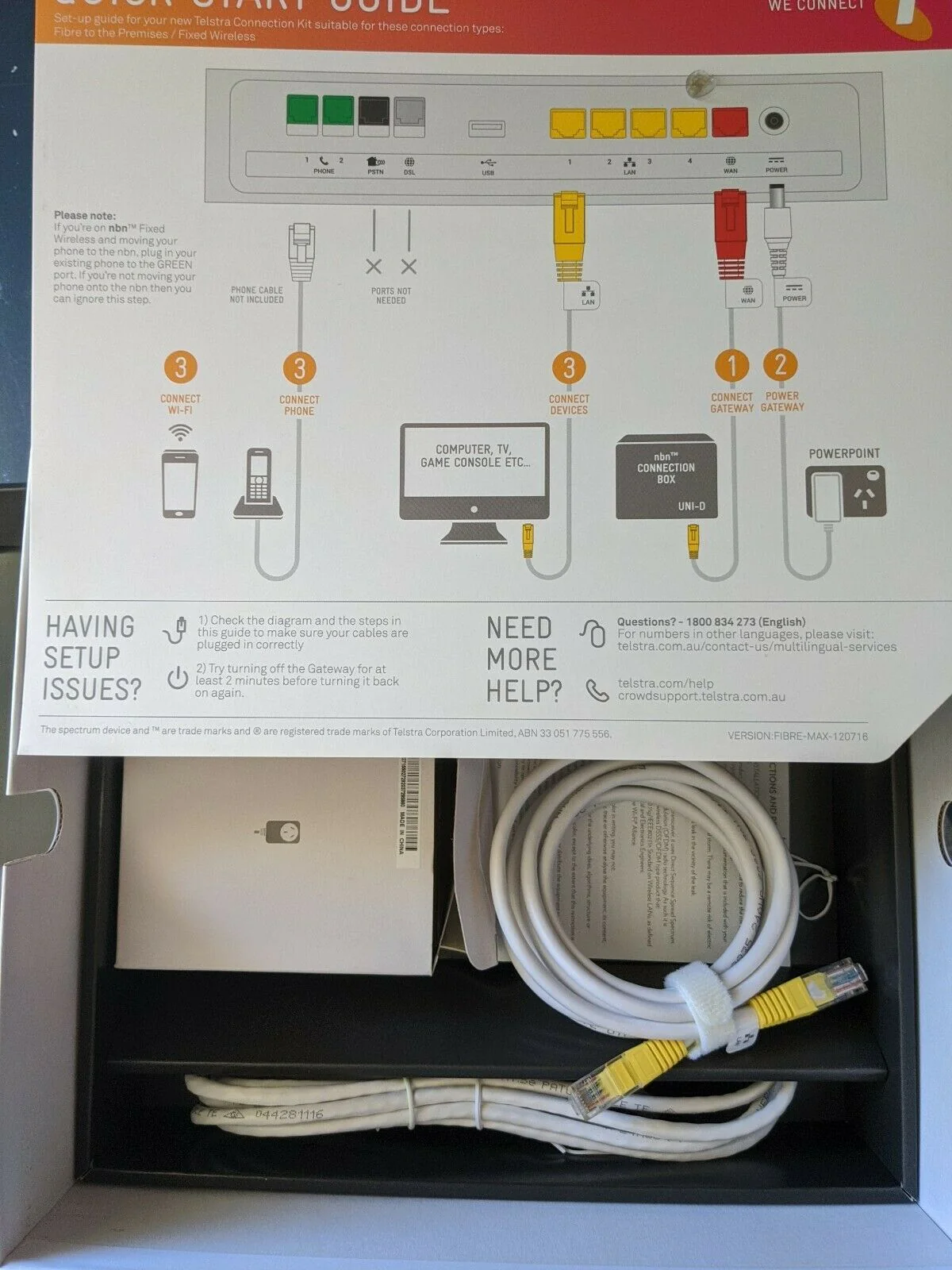Telstra Gateway Max 2 And Telstra Cable Adaptor - Image 5