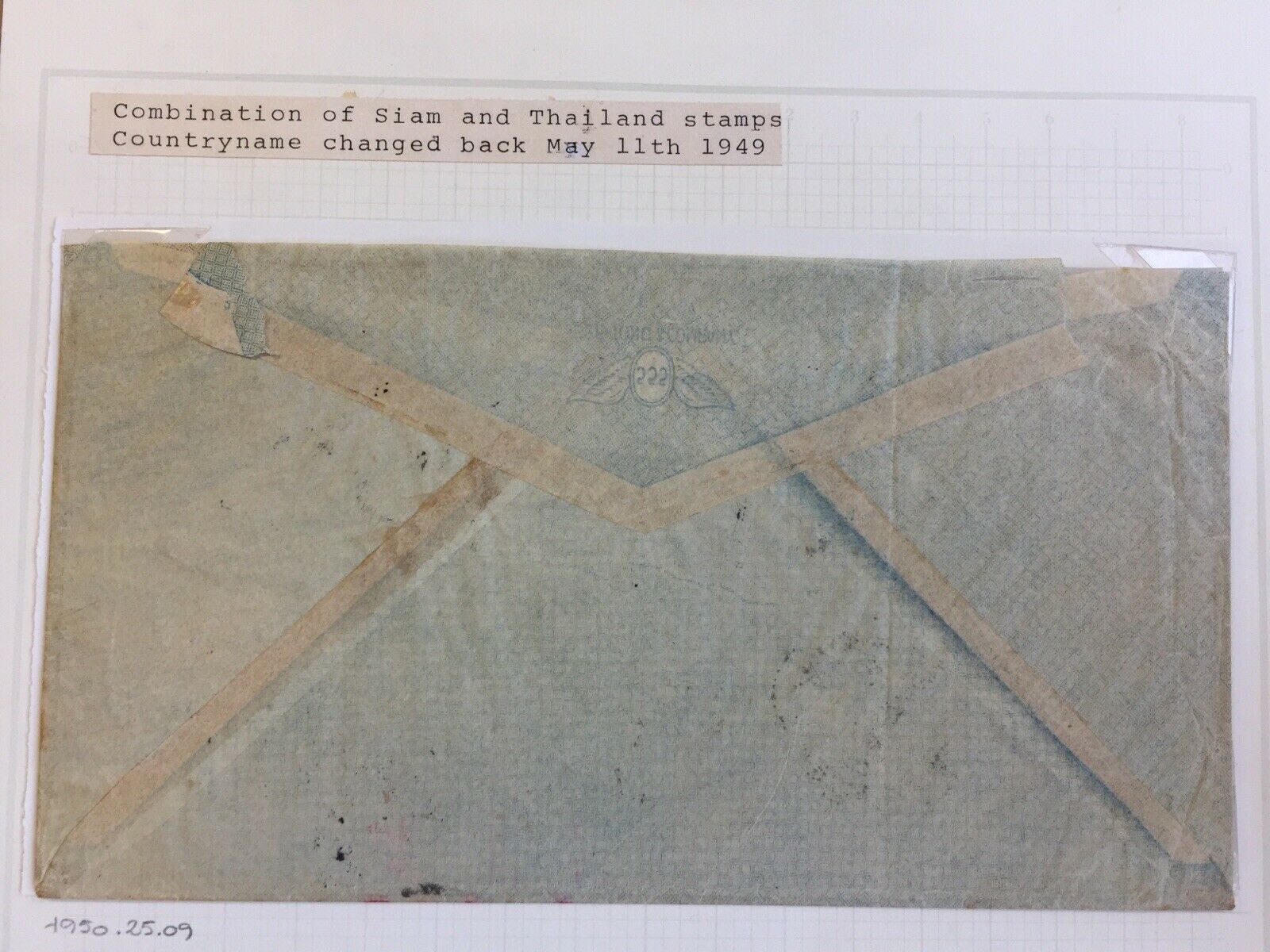 Thailand 1949 A.V.2 Airmail Cover Bangkok To Denmark - Image 2