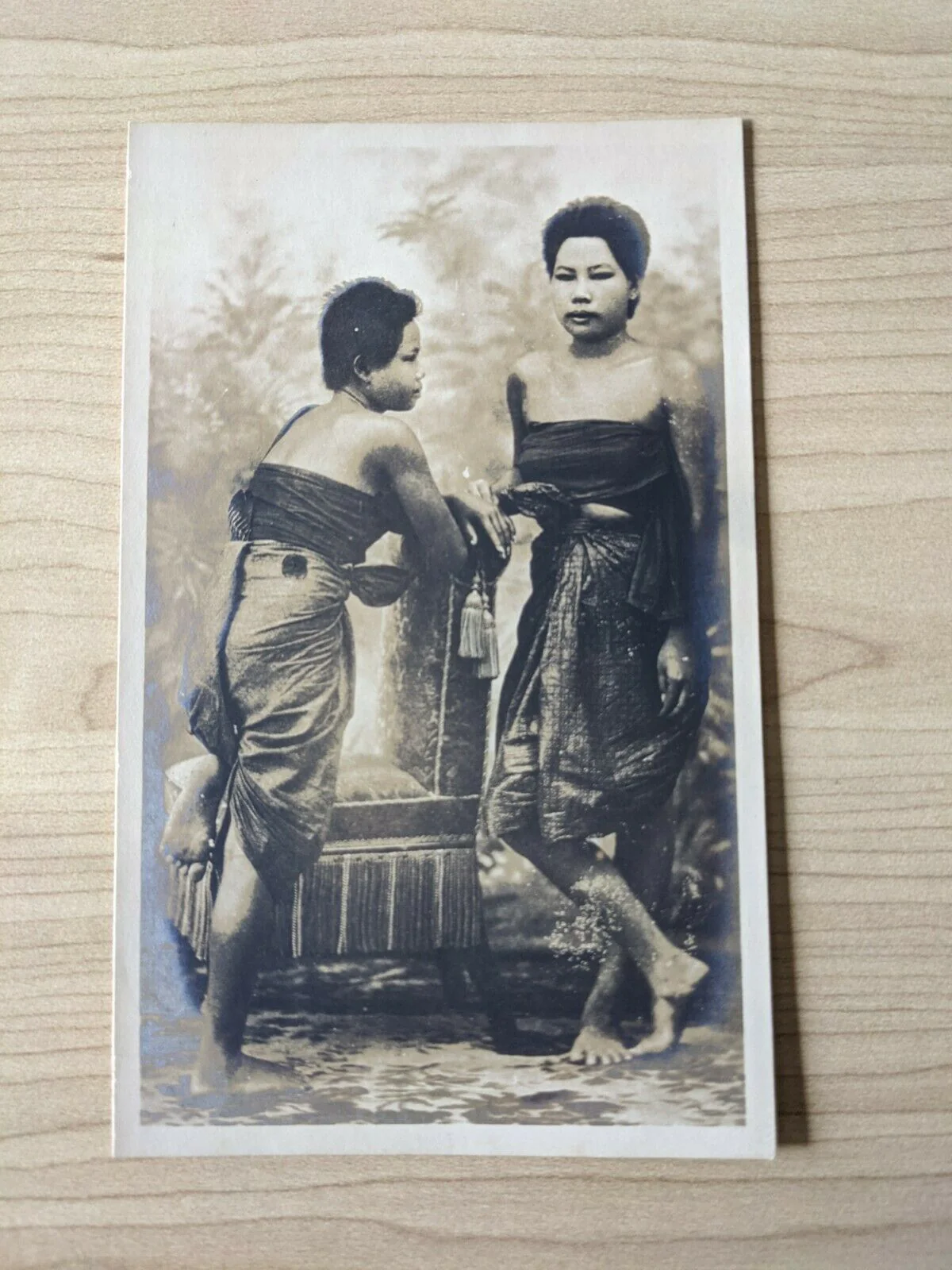Thailand Postcard Women in Traditional Dress