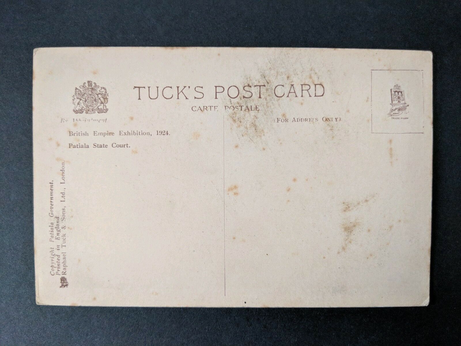 Tucks Postcard Cricket Pavilion Rajindra Club Patiala - Image 2