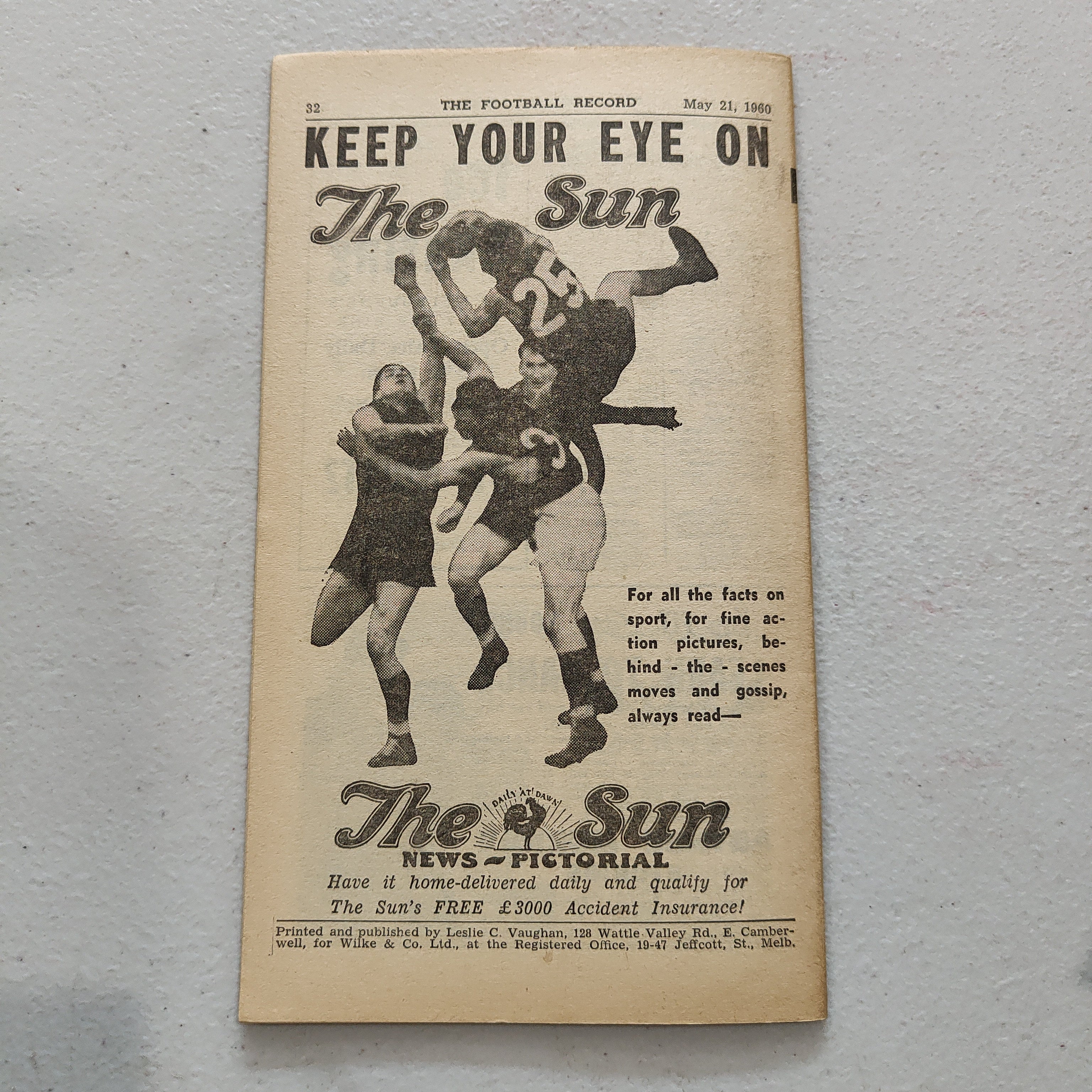 VFL 1960 May 21 Essendon v Carlton Football Record - Image 3