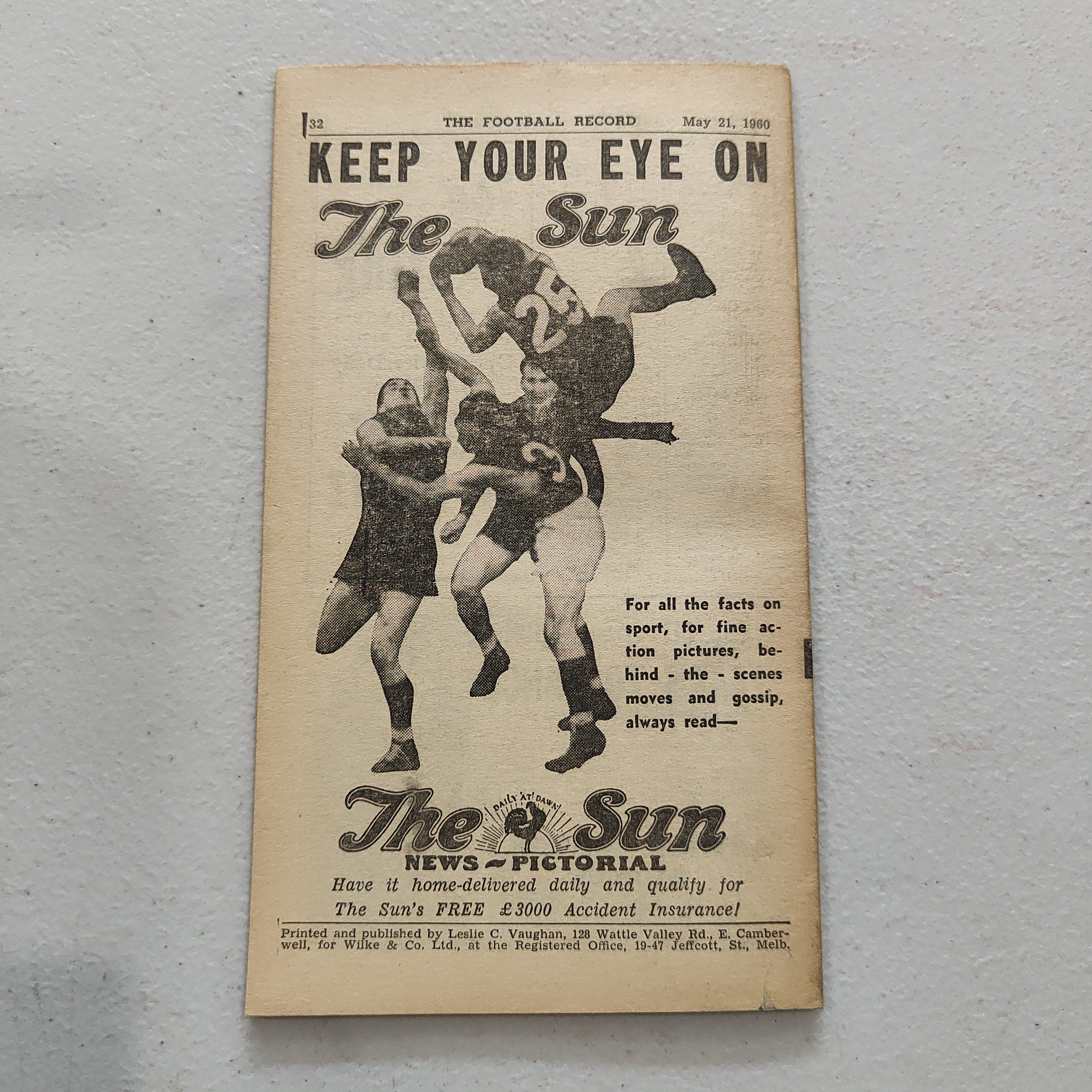 VFL 1960 May 21 North Melbourne v Geelong Football Record - Image 3