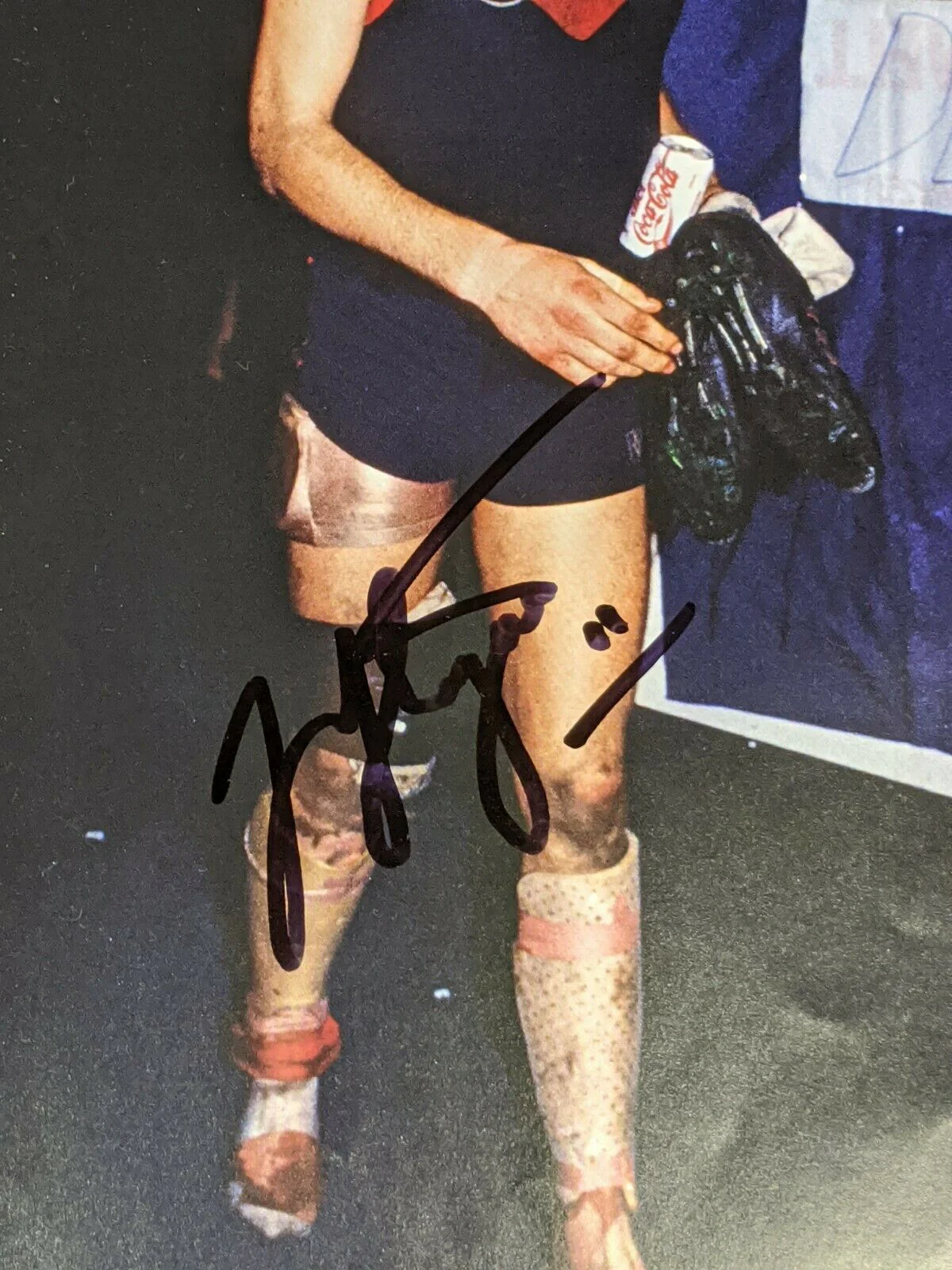 VFL Football Picture Hand Signed Jim Stynes Melbourne - Image 2