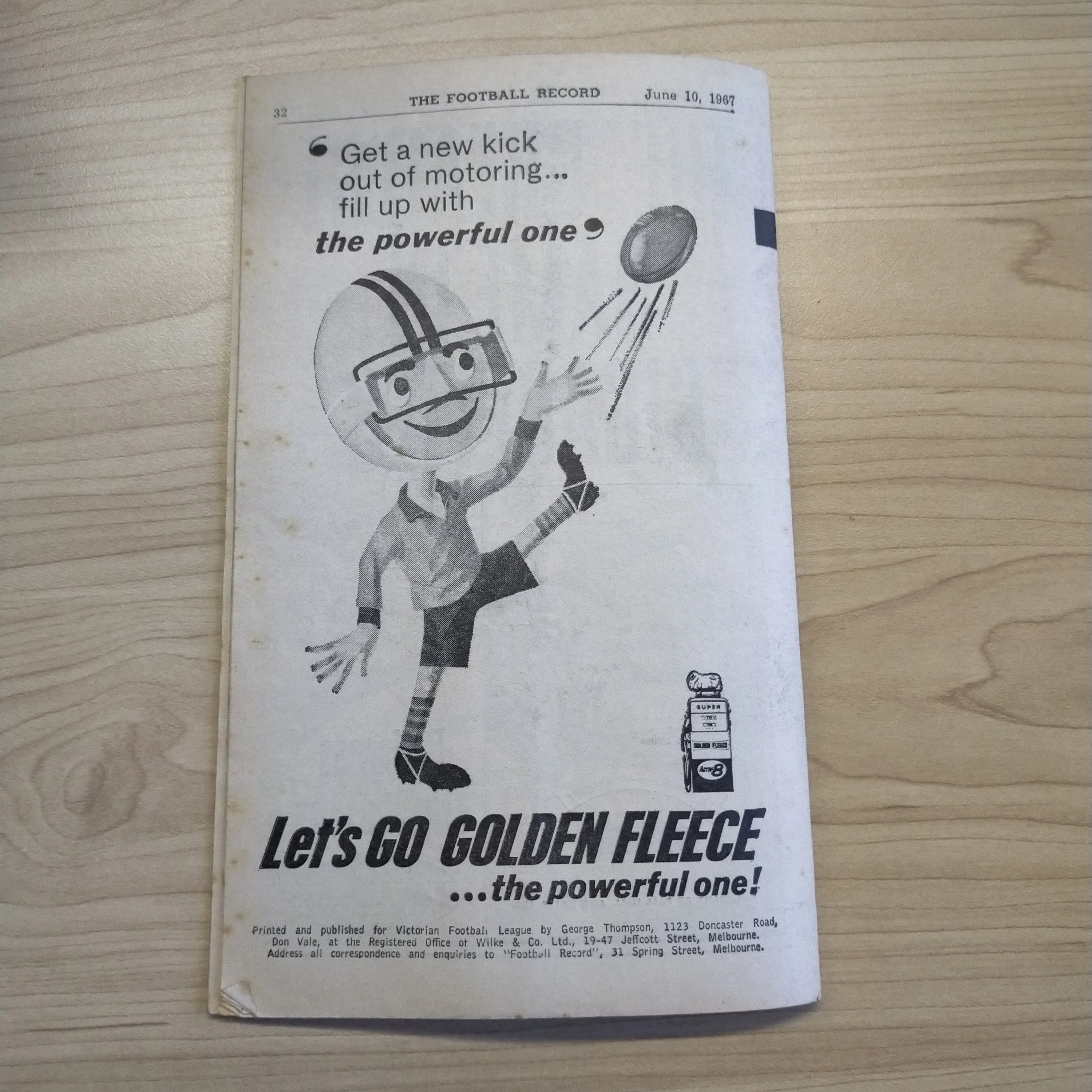 VFL 1967 June 10 Collingwood v Fitzroy Football Record - Image 4