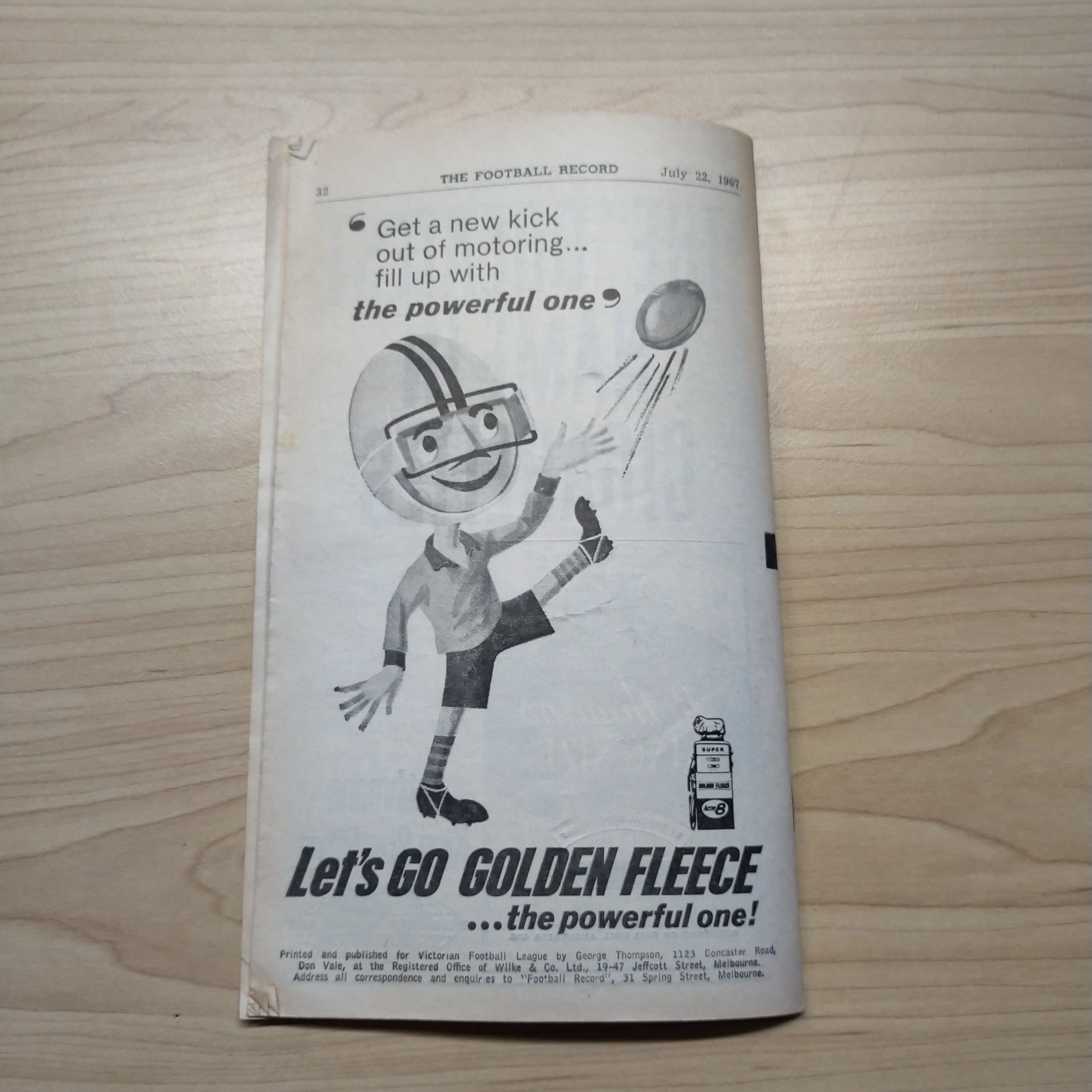 VFL 1967 July 22 North Melbourne v Collingwood Football Record - Image 5