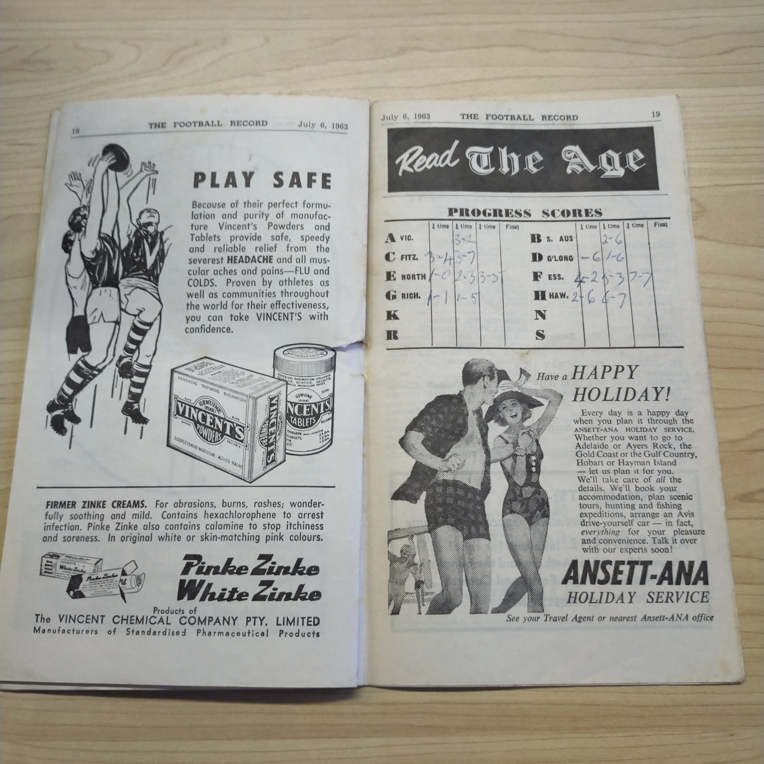VFL 1963 July 6 North Melbourne v Essendon Football Record - Image 4