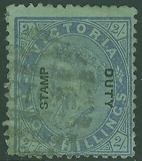 Victoria Australian States SG 307 2s blue error with no apparent watermark.Used