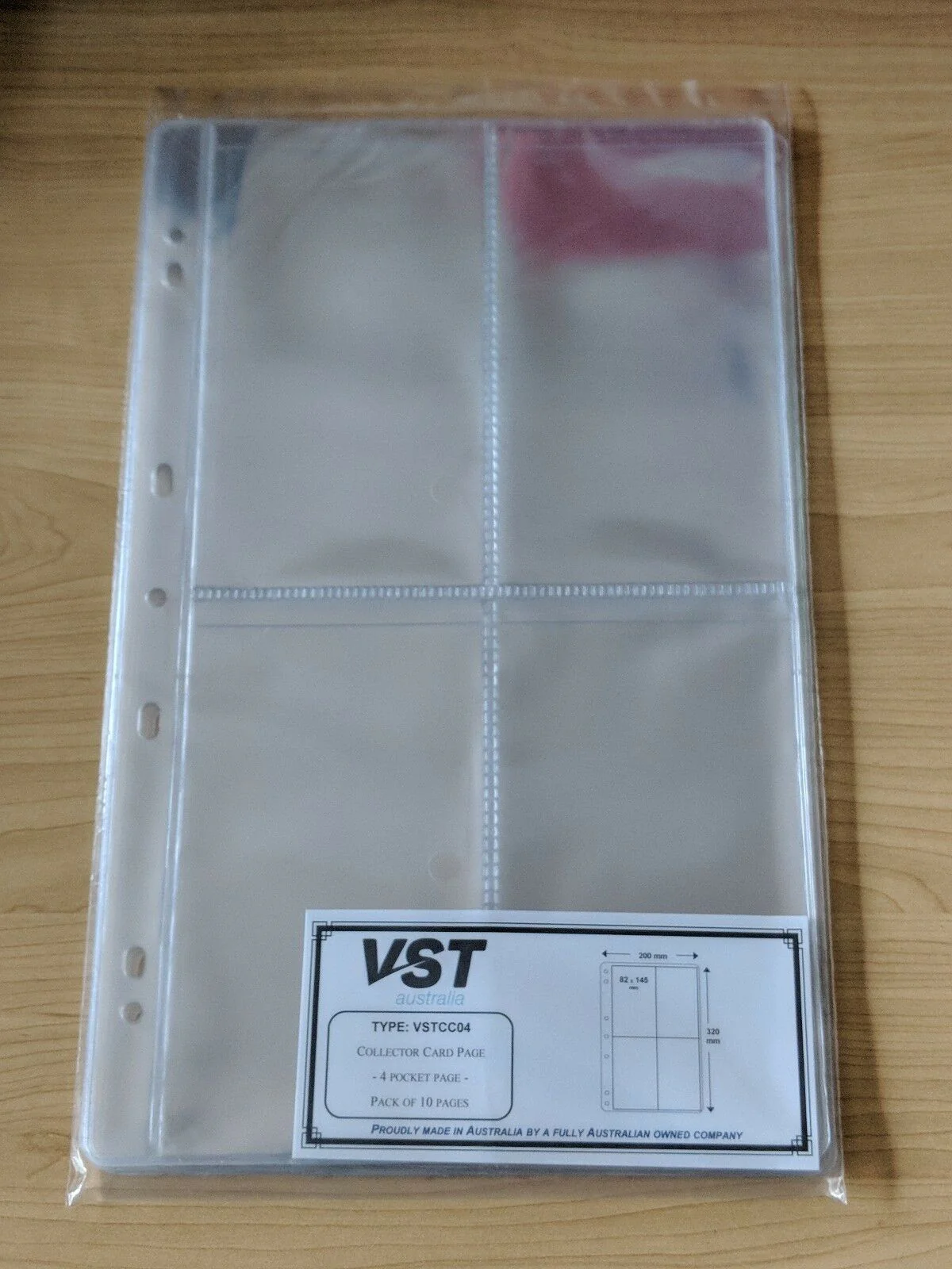 VST 10 packets of 10 pages 4 Pocket Coin Pages VSTCC04 (100 Pages in total)