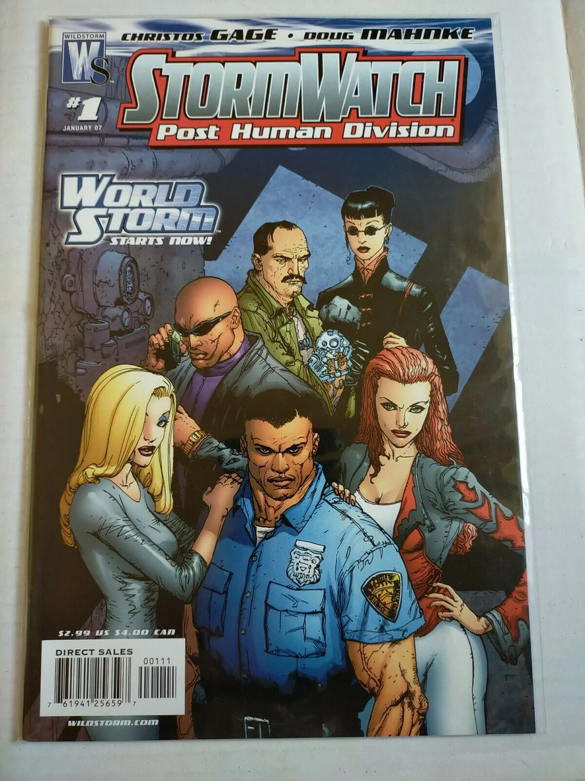 Wildstorm 2007 January No.1 Storm Watch Post Human Division Comic