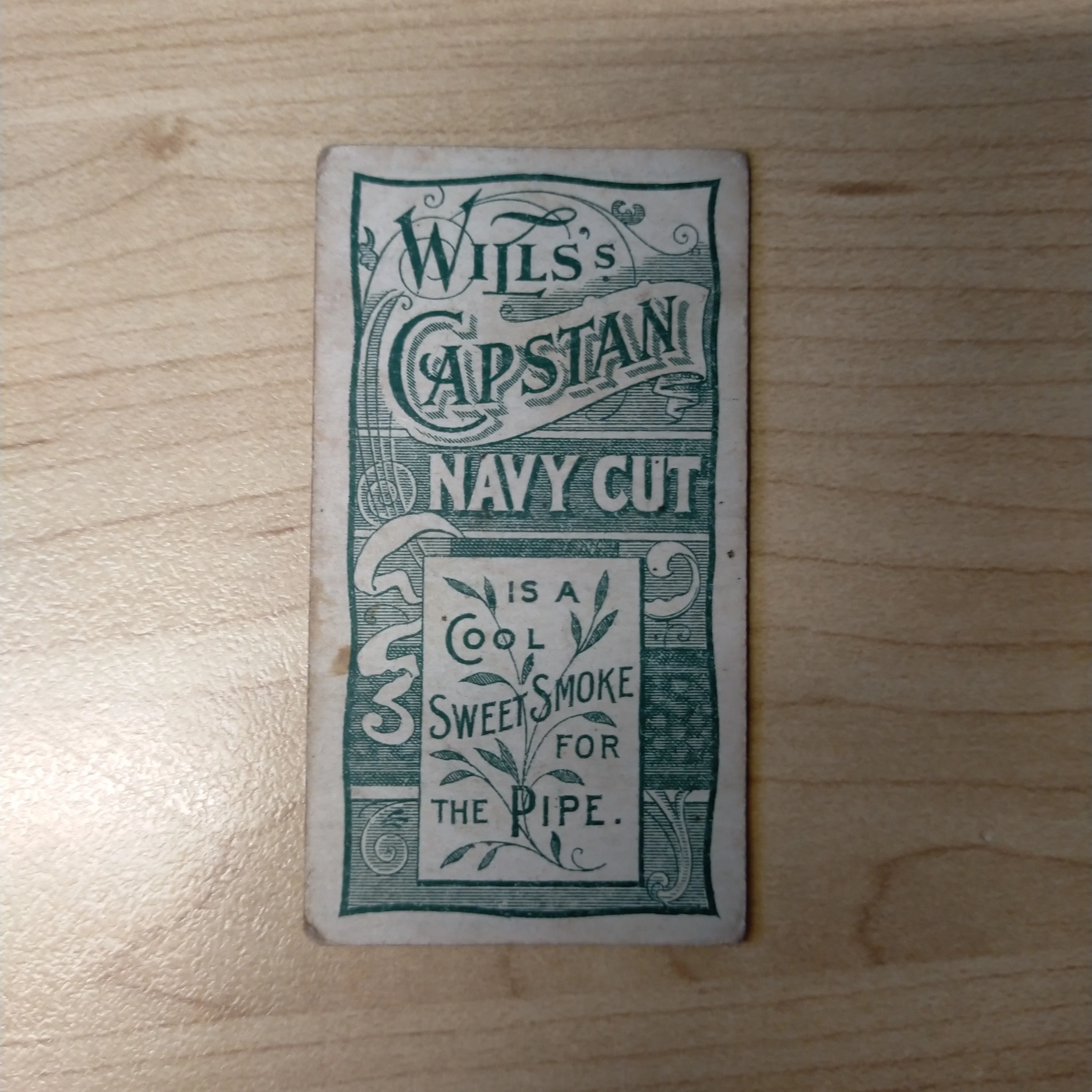 Will's Capstan Cigarettes J R Mackay Burwood Green Back Club Cricketers Cricket Cigarette Card - Image 2