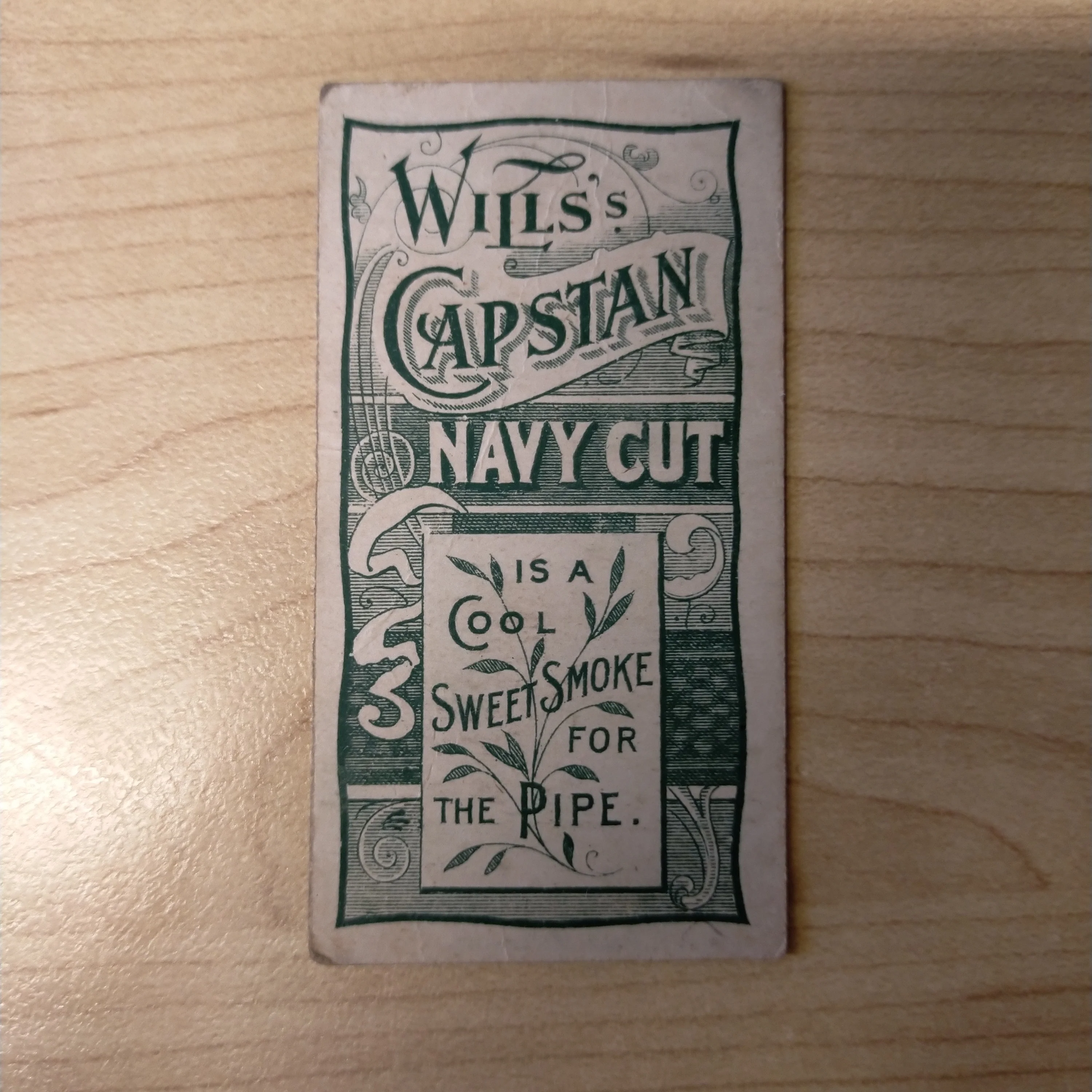 Will's Capstan Cigarettes W Bruce Melbourne Green Back Club Cricketers Cricket Cigarette Card - Image 2