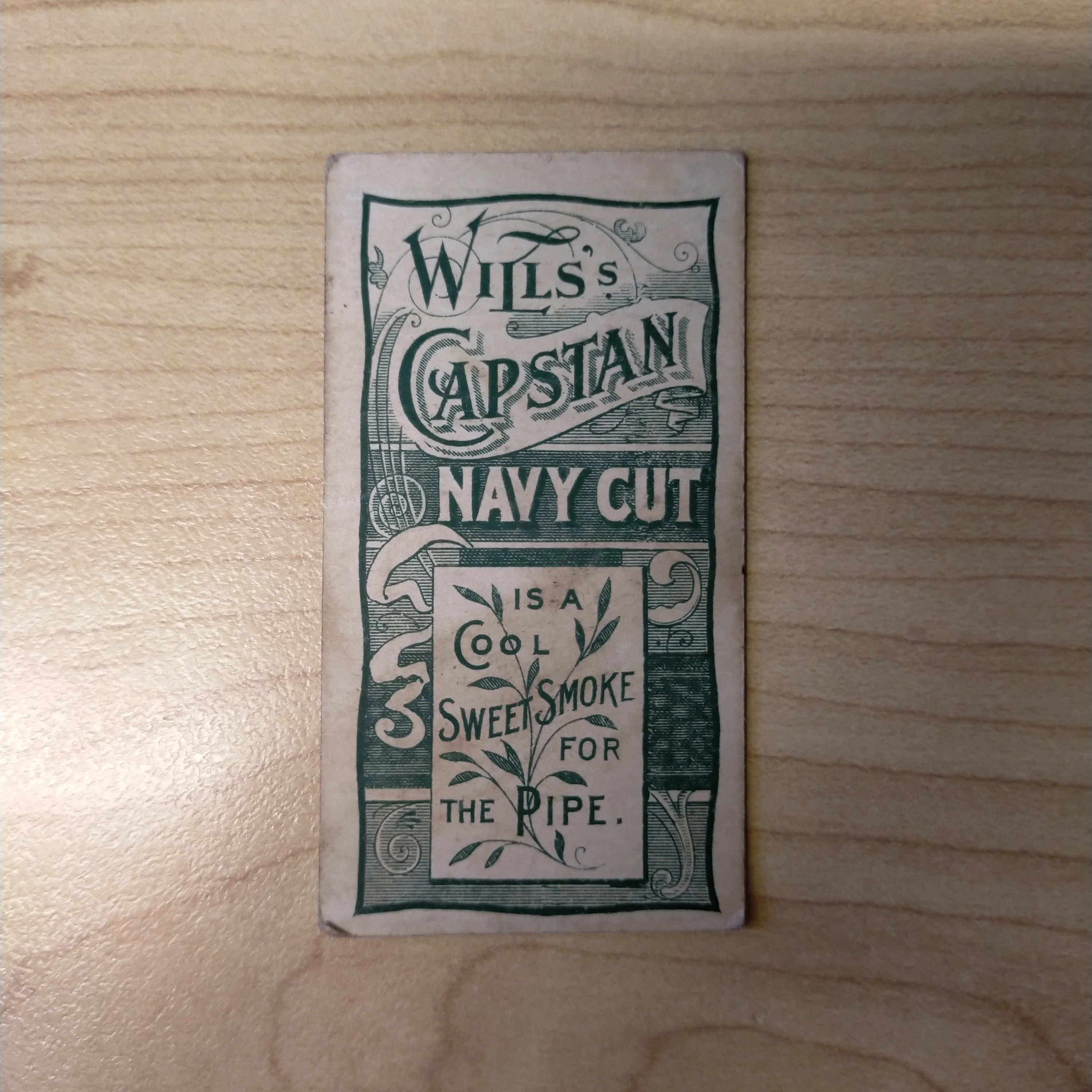 Will's Capstan Cigarettes W Carlton North Melbourne Green Back Club Cricketers Cricket Cigarette Card - Image 2