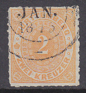 Wurttemberg German States Germany Michel 37  2k orange Used
