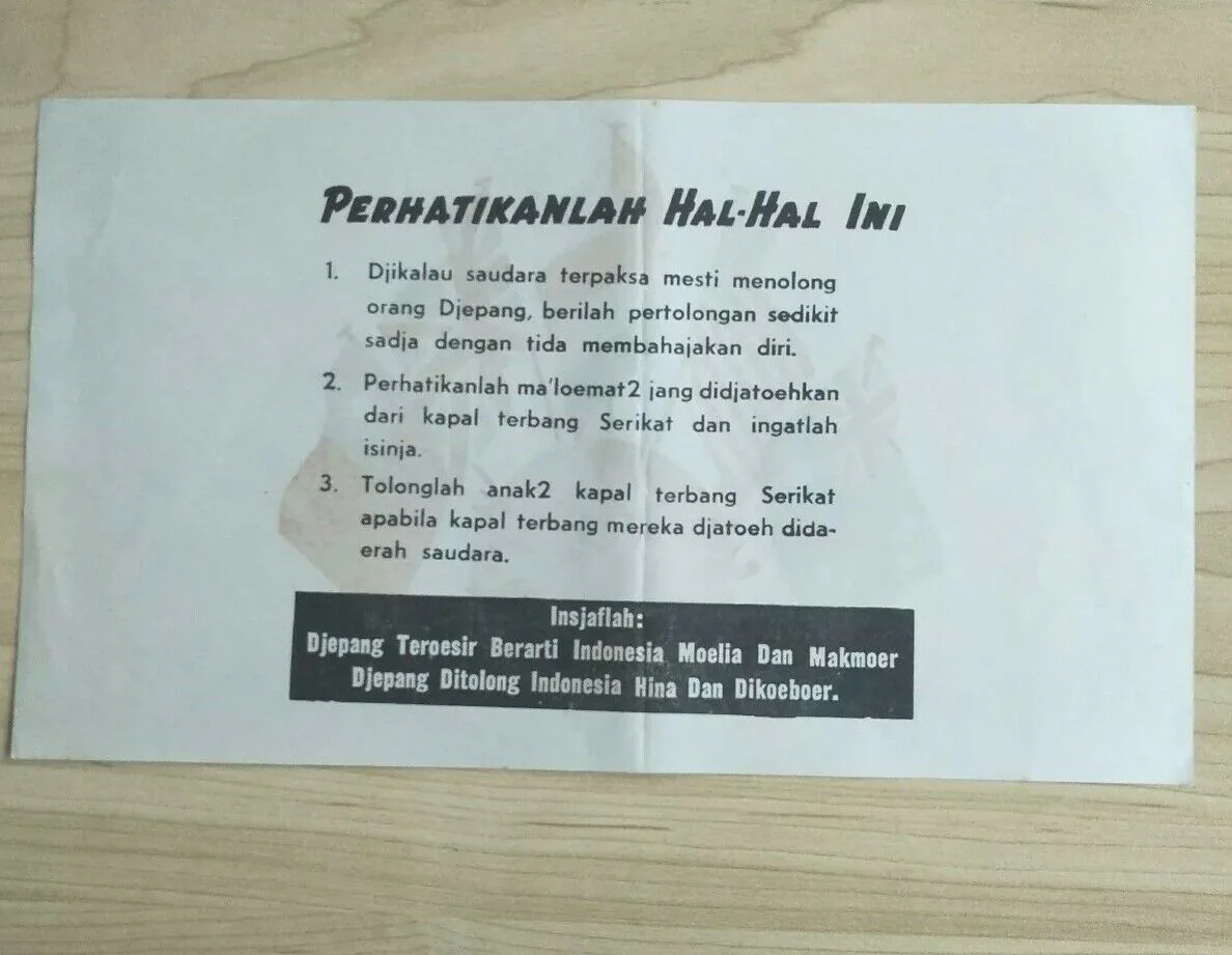 WW2 Propaganda Leaflet Dropped From Planes Over Enemy Territory. Allied flags - Image 2